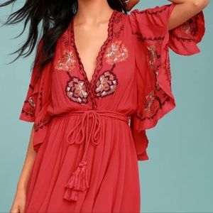 FREE PEOPLE Cora Embroidered Dress